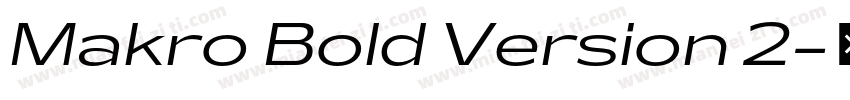 Makro Bold Version 2字体转换